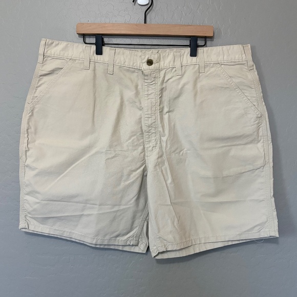 Carhartt NWT B145 Classic Canvas Short Khaki Waist 44 - Picture 1 of 9